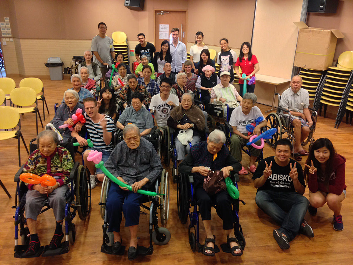 CB exchange students join volunteering services