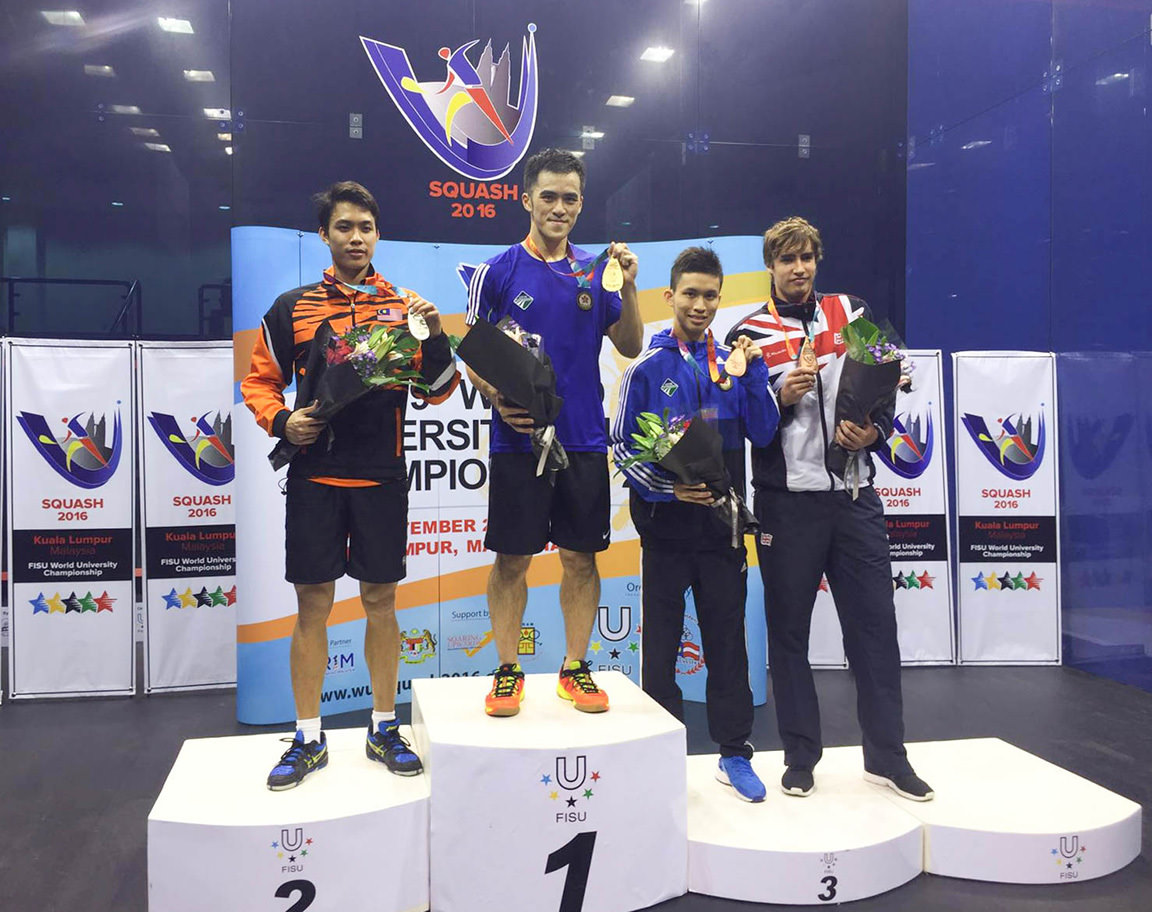 CB students victorious at World University Squash Championships