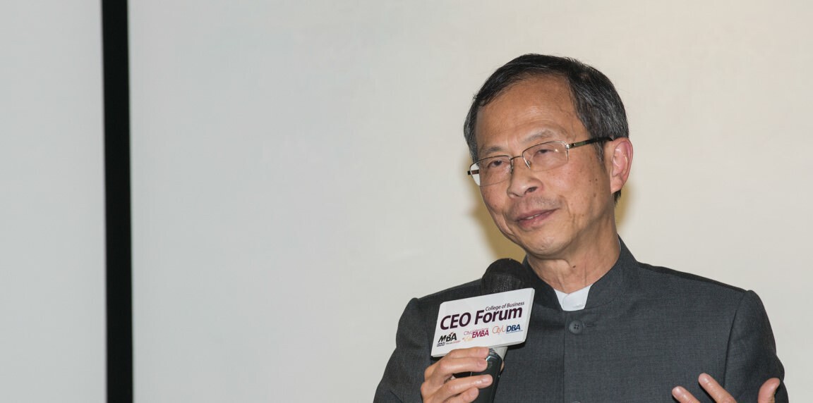 Legislative Council President Hon Jasper Tsang Yok-sing discusses new types of work partnership
