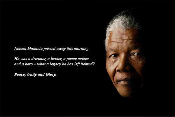 Peaceful liberator, Nelson Mandela dies at 95