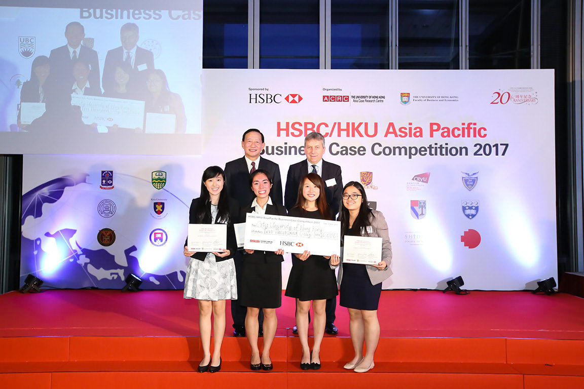 Undergraduate students crowned HSBC/HKU Asia Pacific Business Case Competition 2017 champions