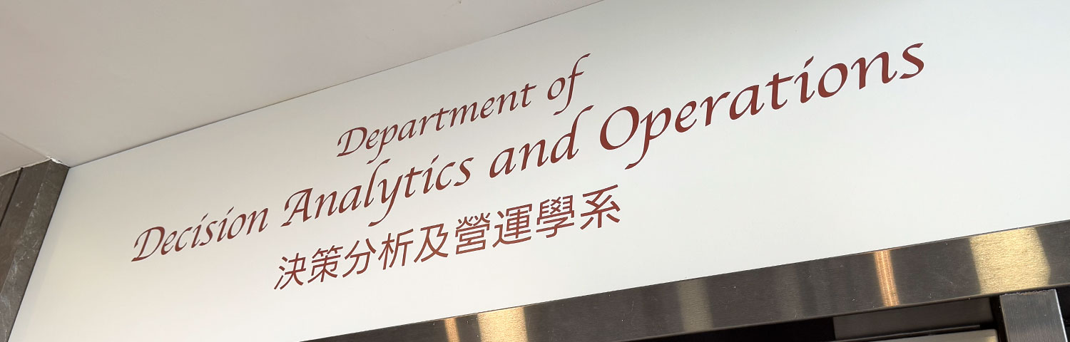 Department of Decision Analytics and Operations